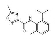 5-methyl-N-(2-methyl-6-propan-2-ylphenyl)-1,2-oxazole-3-carboxamide结构式