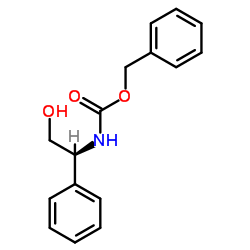 Benzyl [(1S)-2-hydroxy-1-phenylethyl]carbamate结构式
