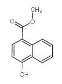 4-羟基萘-1-羧酸甲酯结构式