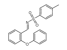 4-methyl-N-(2-phenoxybenzylidene)benzenesulfonamide结构式