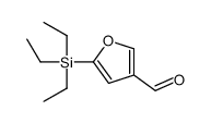 5-triethylsilylfuran-3-carbaldehyde结构式