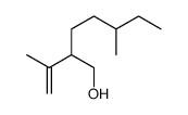 5-methyl-2-prop-1-en-2-ylheptan-1-ol结构式