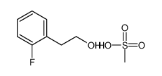 2-(2-fluorophenyl)ethanol,methanesulfonic acid结构式