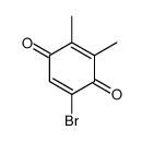 5-bromo-2,3-dimethylcyclohexa-2,5-diene-1,4-dione结构式
