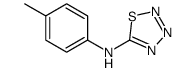 N-(4-methylphenyl)thiatriazol-5-amine结构式