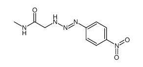 N-(4-nitropenylazo)glycine methylamide结构式