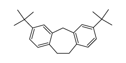 3,7-di-tert-butyl-10,11-dihydro-5H-dibenzo[a,d][7]annulene结构式