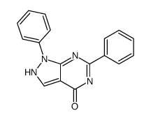 1,6-diphenyl-2H-pyrazolo[3,4-d]pyrimidin-4-one结构式