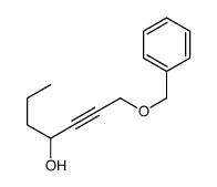 1-phenylmethoxyhept-2-yn-4-ol结构式