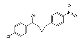 (4-chlorophenyl)(2-(4-nitrophenyl)cyclopropyl)methanol结构式