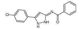 N-[5-(4-chlorophenyl)-1H-pyrazol-3-yl]benzamide结构式
