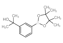 2-(3-(4,4,5,5-四甲基-1,3,2-二噁硼烷-2-基)苯基)丙烷-2-醇结构式