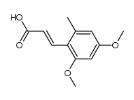 2,4-dimethoxy-6-methylcinnamic acid结构式
