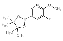 5-Fluoro-6-methoxypyridine-3-boronic acid pinacol ester结构式