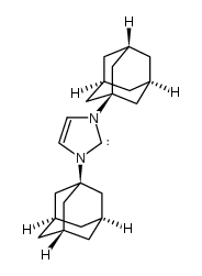 1,3-双(1-金刚烷)-2-亚基咪唑结构式