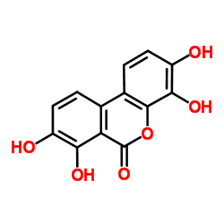 3,4,7,8-Tetrahydroxy-6H-benzo[c]chromen-6-one结构式