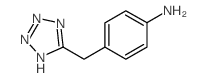 4-(1H-Tetrazol-5-ylmethyl)aniline结构式