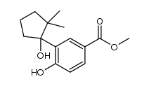 methyl 4-hydroxy-3-(1-hydroxy-2,2-dimethylcyclopentyl)benzoate结构式