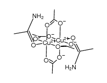 tetrakis-μ-acetatobis(acetamido)dicopper(II)结构式