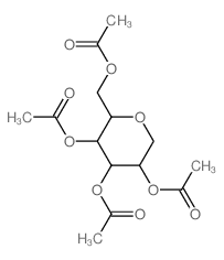 [4,5-diacetyloxy-6-(acetyloxymethyl)oxan-3-yl] acetate结构式