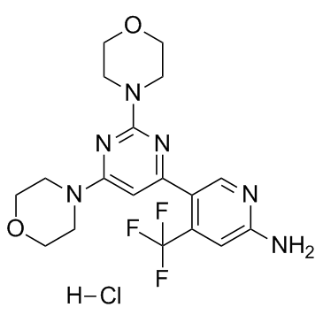 BKM120(盐酸盐)结构式