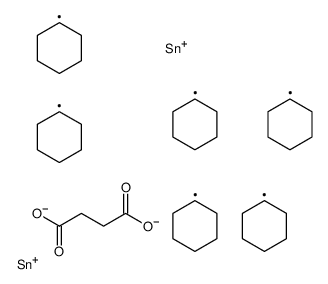 bis(tricyclohexylstannyl) butanedioate结构式