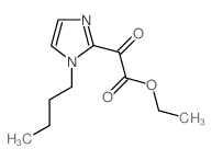 Ethyl 2-(1-butylimidazol-2-yl)-2-oxoacetate结构式