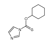 O-cyclohexyl 1H-imidazole-1-carbothioate结构式