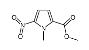 1H-Pyrrole-2-carboxylic acid, 1-Methyl-5-nitro-, Methyl ester结构式
