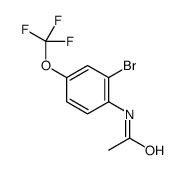2-溴-4-三氟甲氧基乙酰苯胺结构式