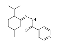 N-[(5-methyl-2-propan-2-ylcyclohexylidene)amino]pyridine-4-carboxamide结构式