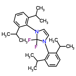 1,3-双(2,6-二异丙基苯基)-2,2-二氟咪唑啉,MIN.结构式
