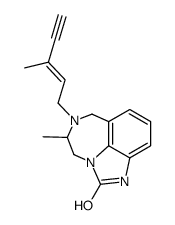 6(3Me-2-Penten-4-yn)TIBO-2-one结构式