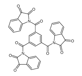 1,3,5-tris(2,3-dioxoindoline-1-carbonyl)benzene结构式