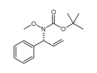 (R)-tert-butyl methoxy(1-phenylallyl)carbamate结构式