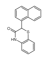 2-(naphthalen-1-yl)-2H-benzo[b][1,4]thiazin-3(4H)-one结构式
