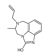 (+/-)-4,5,6,7-Tetrahydro-5-methyl-6-(2-propenyl)-imidazo-[4,5,1-jk][1,4]-benzodiazepin-2(1H)-one结构式