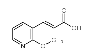 3-(2-甲氧基吡啶-3-基)丙烯酸结构式