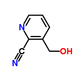 3-羟基甲基-2-吡啶甲腈结构式