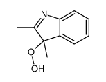 3-hydroperoxy-2,3-dimethylindole结构式