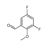 3,5-二氟-2-甲氧基苯甲醛结构式