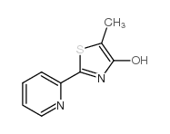 5-甲基-2-(2-吡啶基)-1,3-噻唑-4-醇结构式