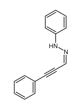 (Z)-1-phenyl-2-(3-phenylprop-2-yn-1-ylidene)hydrazine结构式