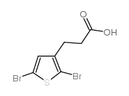 3-(2,5-二溴噻吩-3-基)丙酸结构式