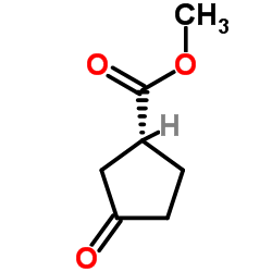 (1R)-3-氧代环戊烷-1-羧酸甲酯结构式