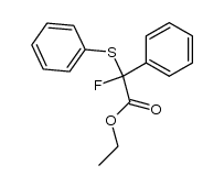 ethyl 2-fluoro-2-phenyl-2-(phenylthio)acetate结构式