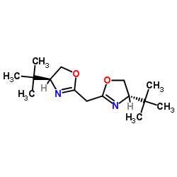 2,2′-亚甲基双[(4,s)-4-叔丁基-2-噁唑啉]结构式
