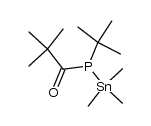 1-(tert-butyl(trimethylstannyl)phosphino)-2,2-dimethylpropan-1-one结构式