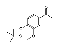 1-[4-[tert-butyl(dimethyl)silyl]oxy-3-methoxyphenyl]ethanone结构式