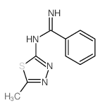 N-(5-methyl-1,3,4-thiadiazol-2-yl)benzenecarboximidamide结构式
